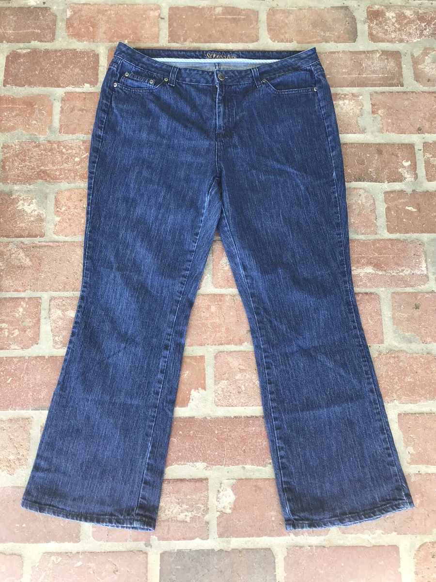St Johns Bay Womens Jeans Size 16 Short Bootcut