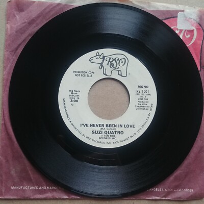 SUZI QUATRO I've Never Been In Love PROMO DJ 45 7'' POP ROCK Record Vinyl Records