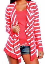 Designer Marken-Twinset Top & Weste - modisch chic 50% Baumw.- pink/weiß - 36/38