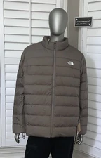 The North Face Mens Big Aconcagua 3 600-Down Insulated FZ Puffer Jacket - Falcon