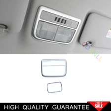 For Honda HR-V Vezel 2016-2022 Matte Silver Front Rear Reading Light Cover Trim