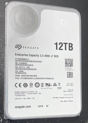 ST12000NM0127 Seagate Enterprise 12TB