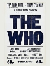 The Who Sunderland 16" x 12" Photo Repro Concert Poster