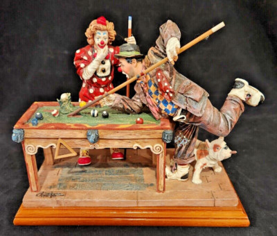Vanmark Clowning in America ''Pool Sharks'' Figurine, CO88921 -- New in Box