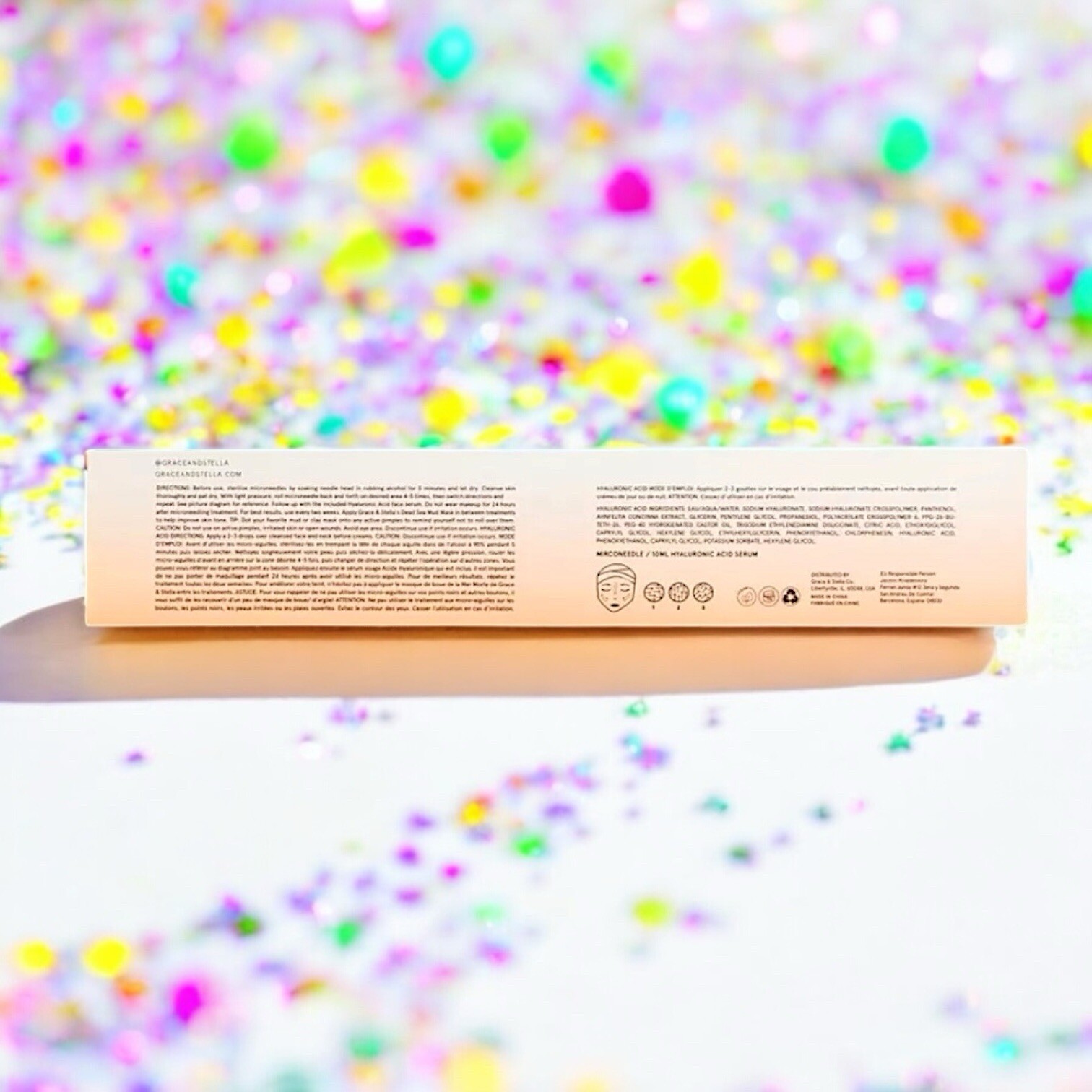 Grace And Stella Just Roll With It Microneedle Facial Roller Brand New In Box