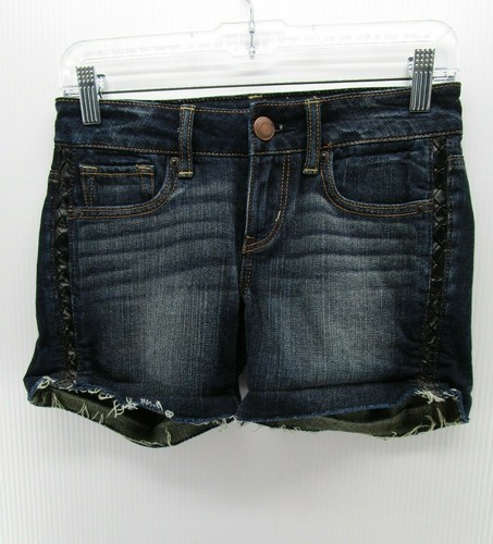 American Eagle Shorts Women 0 Blue Cut 