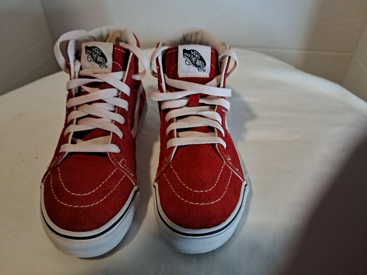 SAOLA VANS Sk8 Hi Scamosciato Rosso Bambini 3 Taglia