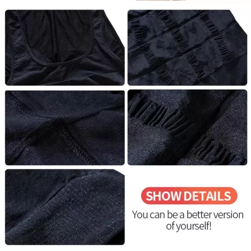 Mens Slimming Body Shaper Tank Top Abdomen Gynomastica Compression Vest Shirt - Picture 13 of 21