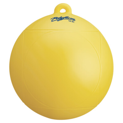 Polyform 8'' Water Ski Slalom Buoy Ball YELLOW AWA Tournament Course Marker WS-1