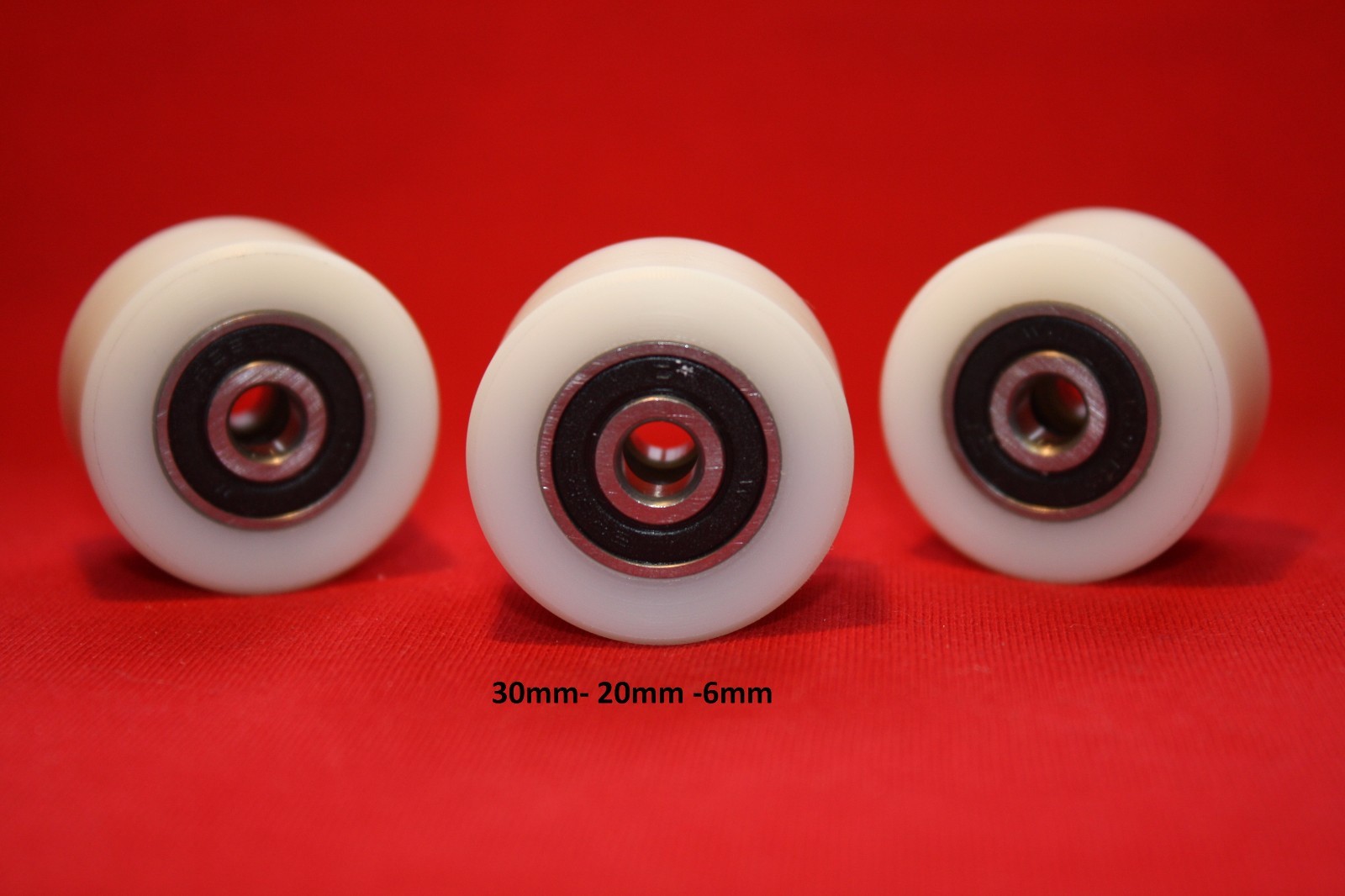 2 in Nylon Roller Wheel Plastic Bearing CNC Guiding Wheel Flat Belt Idler Nylon