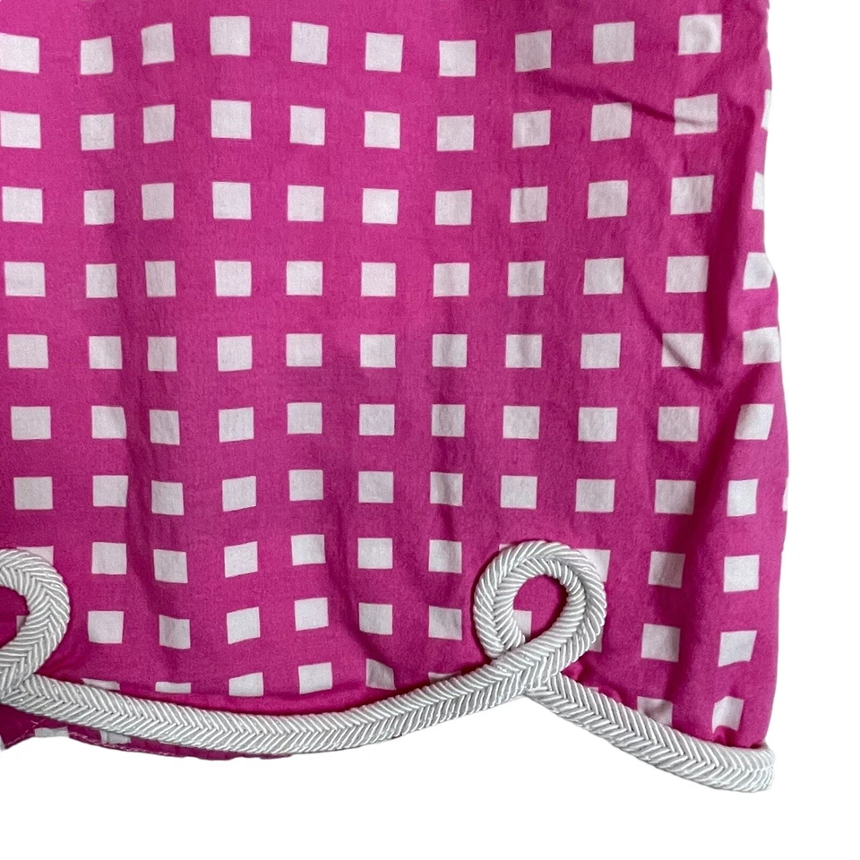 Golftini Shirley Temple Skort Rosa Blanco Cuerda a Cuadros Borde Vieira Dobladillo Talla 8 Foto 2 de 4