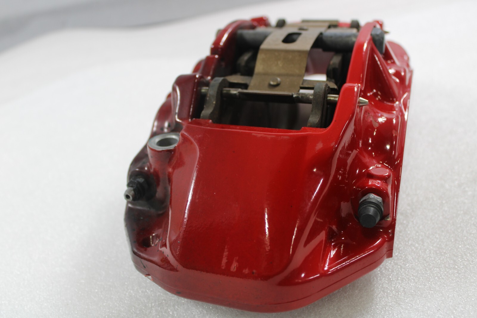 Ferrari California, LH, Front CCM Brake Caliper, Red, Burn Dmg, Used, P/N 251510