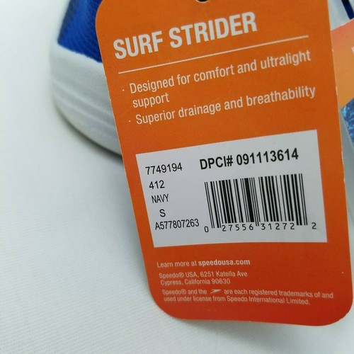 Zapatos de agua Speedo Junior para niños surf strider - azul marino - talla pequeña 11-12 NUEVOS - Imagen 7 de 8