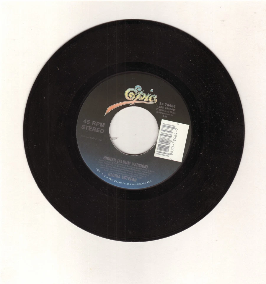 Gloria Estefan I'm Not Giving You Up Higher 1997 Vinyl 45 - Image 2 of 2
