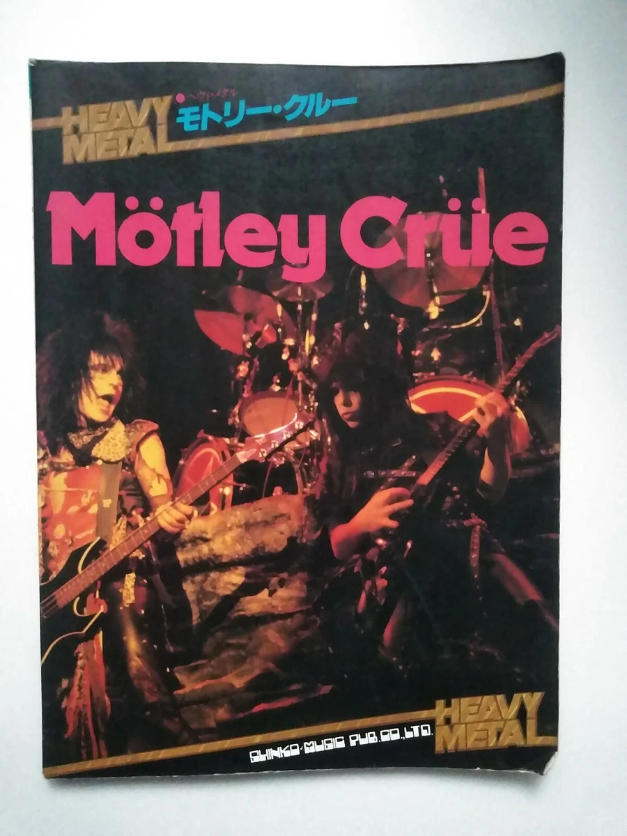 Motley Crue Guitar Tab Book 1984 Heavy Metal Music Sheet Rare Japan Vintage