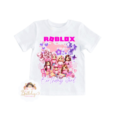 Roblox Birthday Girl Shirts,Birthday Crew Shirts,Roblox Birthday Matching  Shirts