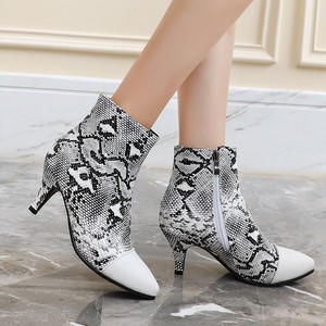 snake heel booties