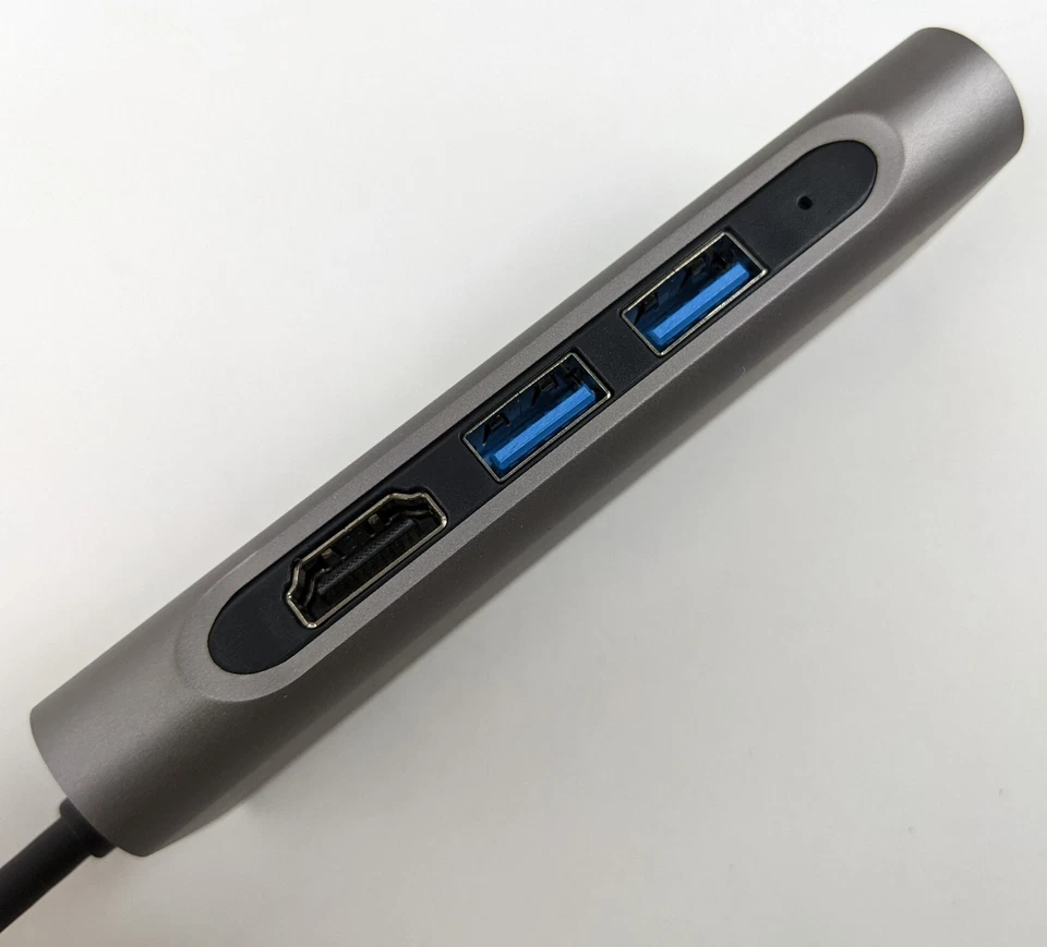 Aonsen USB C Hub Multiport Adapter 7-in-1 Portable HDMI USB MicroSD SD Ethernet - Image 3 of 4