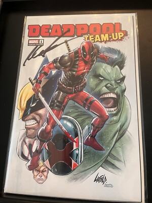 Deadpool Team Up , Signed by Rob Leifield, both regular and foil variant issue,