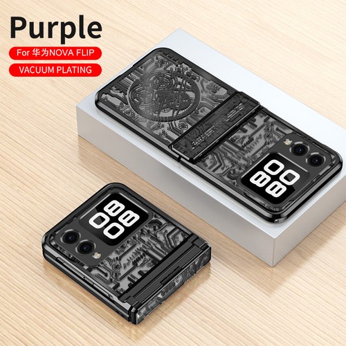 For Huawei nova Flip, Luxury New Style Clear Plating Hybrid Shell Case Cover - Picture 10 of 19