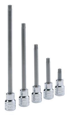 Genius Tools 3/8'' Dr. T-15 Star Bit Socket, 50mmL - 308+6115