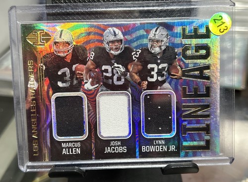 2020 Panini Illusions Football Los Angeles Raiders Lineage Triple Patch #L10๐ฅ๐ฅ - Picture 5 of 6