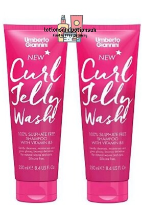 2 x Umberto Giannini CURL JELLY Waschshampoo 250 ml