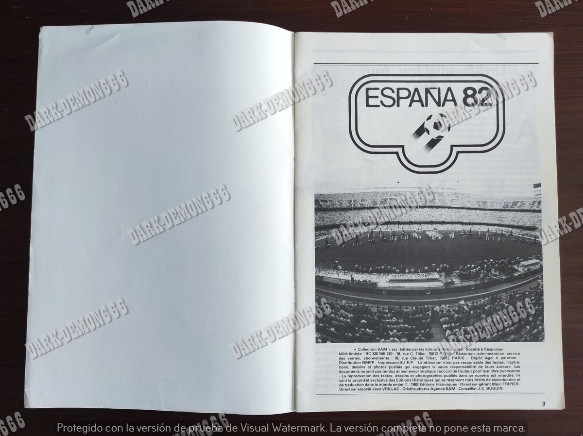 MUNDIAL 82 - LE LIVRE SOUVENIR DE LA COUPE DU MONDE DE FOOTBALL by COLLECTIF: bon Couverture
