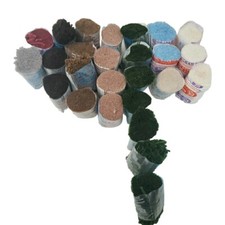 Ry-ette Colored Acrylic Latch Hook Pre Cut Rug Yarn 360pc Vtg 26 Rolls