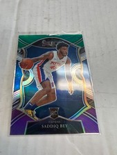 Saddiq Bey 2020-21 Panini Prizm Rookie Concourse Green Blue & Purple Prizm #79