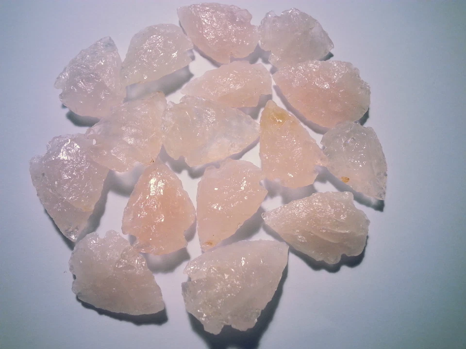 Pfeilspitze punta freccia pointes fleche Rosenquarz 1,5,10,20 oder 50 Stück