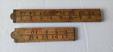 Vintage Folding Wooden Ruler 36" Empire Made Yardstick ,24" Raybone no.1167 Rule