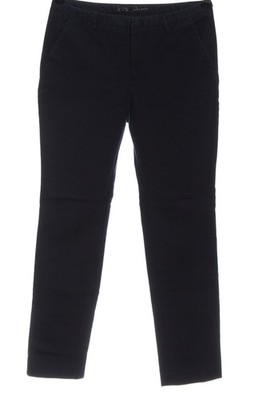ZARA BASIC Stoffhose Damen Hose Gr. DE 36 blau Casual-Look