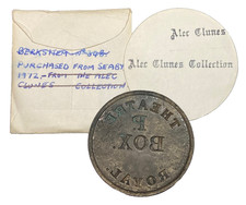 Rare Reading Theatre Royal Bronze Pit Box Pass Token No.35 43mm Uniface Antique Rare Reading Theatre Royal Bronze Pit Box Pass Token No.35 43mm Uniface Antique