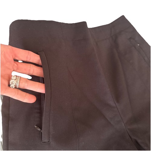 TIBI anson High Waisted Biker Shorts Size 8 NWTO Cotton Blend Zipper Back $300 - Picture 4 of 6