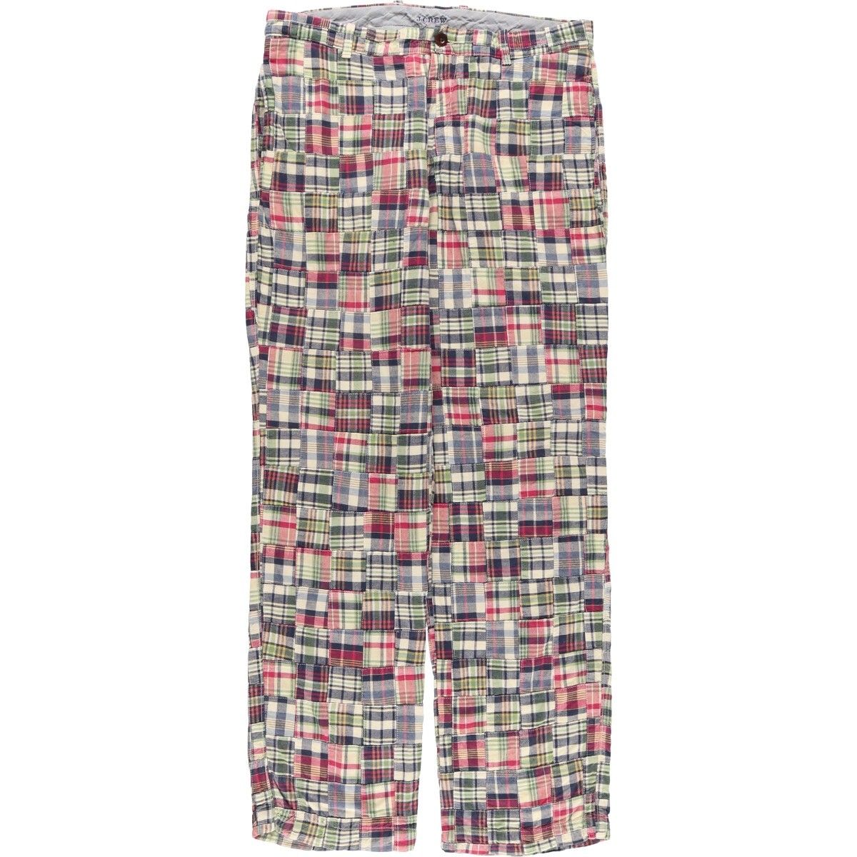 Vintage J.Crew Check Pattern Patchwork Cotton Sla… - image 1