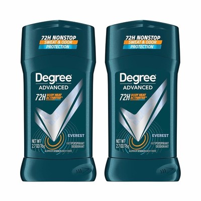 Degree Men Advanced Antiperspirant Deodorant Everest 2 Count 72-Hour Sweat and O