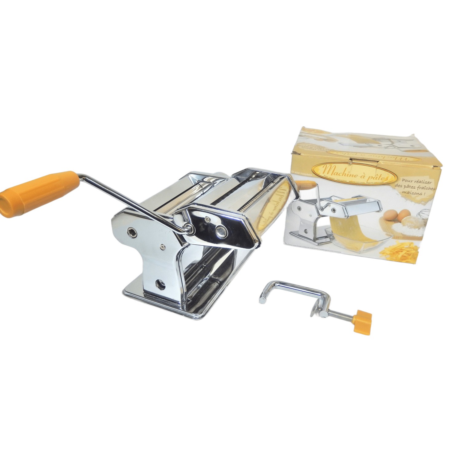 Machine à pâtes manuelle en acier pour des repas de famille italiens authentiques