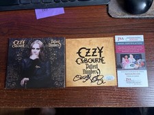 Ozzy Osbourne signé patient numéro 9 CD JSA COA Crazy Train BOLD AUTO