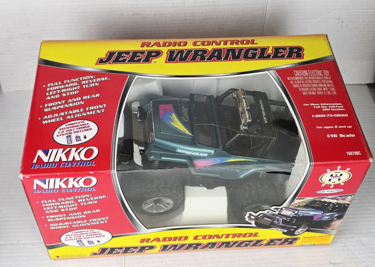 NIKKO 1/16 RC JEEP WRANGLER Original Box 1995 Vintage 90s (SEE