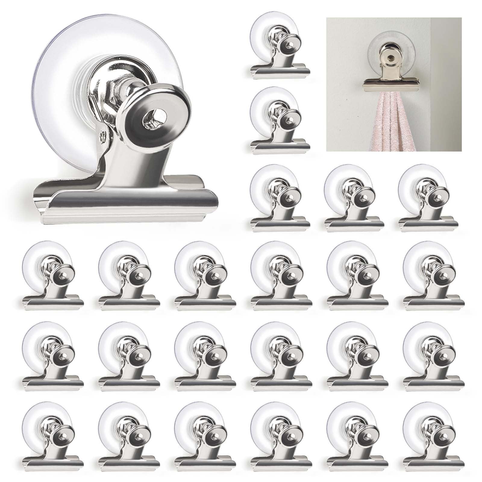 Suction Cup Clips for Windows 24Pcs Suction Clips Clear Suction Cup Clamp Hol...