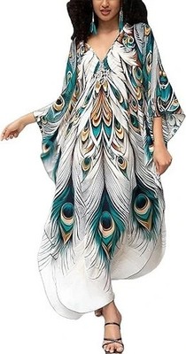 Women's Plus Size Kaftan Dress  Plus Size Maxi Dress Moo Moos Beach Cover  Up, | eBay