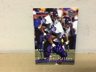 Lawyer Malloy Autographed Card - 1996 Classic Draft Football - NE Patriots