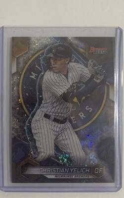 2023 Bowman's Best - Christian Yelich #43 Mini-Diamond Refractor /299 Brewers 