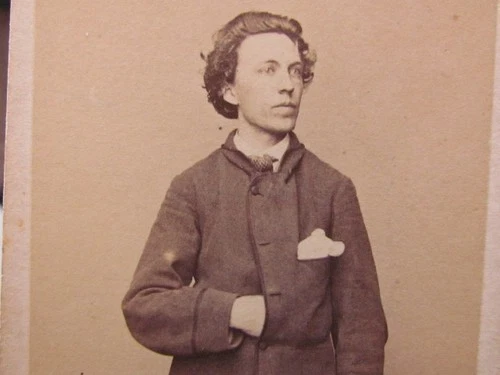 Political & Civil War Military sculptor Theophilus Fisk Mills cdv photo by Brady