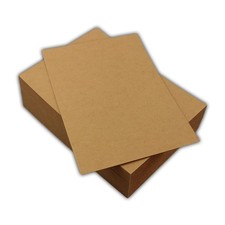 50 EcoSwift 5x7 Chipboard Cardboard Craft Scrapbook 5 inch x 7 inch, Brown