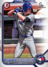 2022 Bowman Draft #BD-45 Josh Kasevich Toronto Blue Jays 1st Bowman