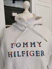 *Tommy Hilfiger* Curve Hoodie Gr. 3XL / 52 "Tommy Jeans" weiss Flowers wie NEU