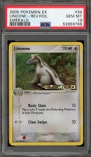 Pokemon Linoone Reverse Holo Emerald 34/106 PSA 10 Gem Mint on eBay