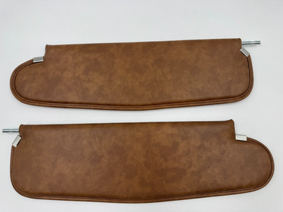 Saddle Brown TAN Sunvisor Set for Chevrolet 210 Two-Ten Convertible 1955-1957